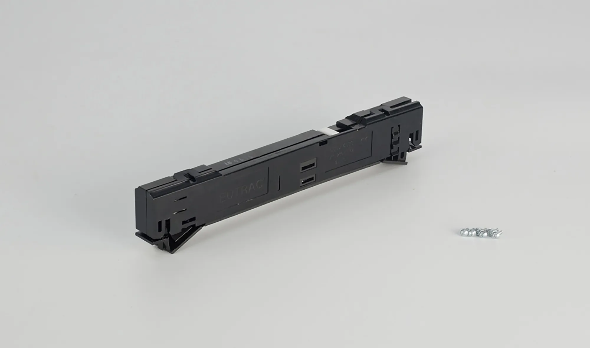 In-Trac Adapter 3 Circ. Track 6A Induct/ Resist Load Screwless Connection Data Bus 555 1 6533 2  Eutrac Adapters & Components-Black